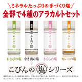 こびんの塩 シーズニング 4種類セット 小瓶 さくらの塩 わさびの塩 カレーの塩 焼肉の塩
